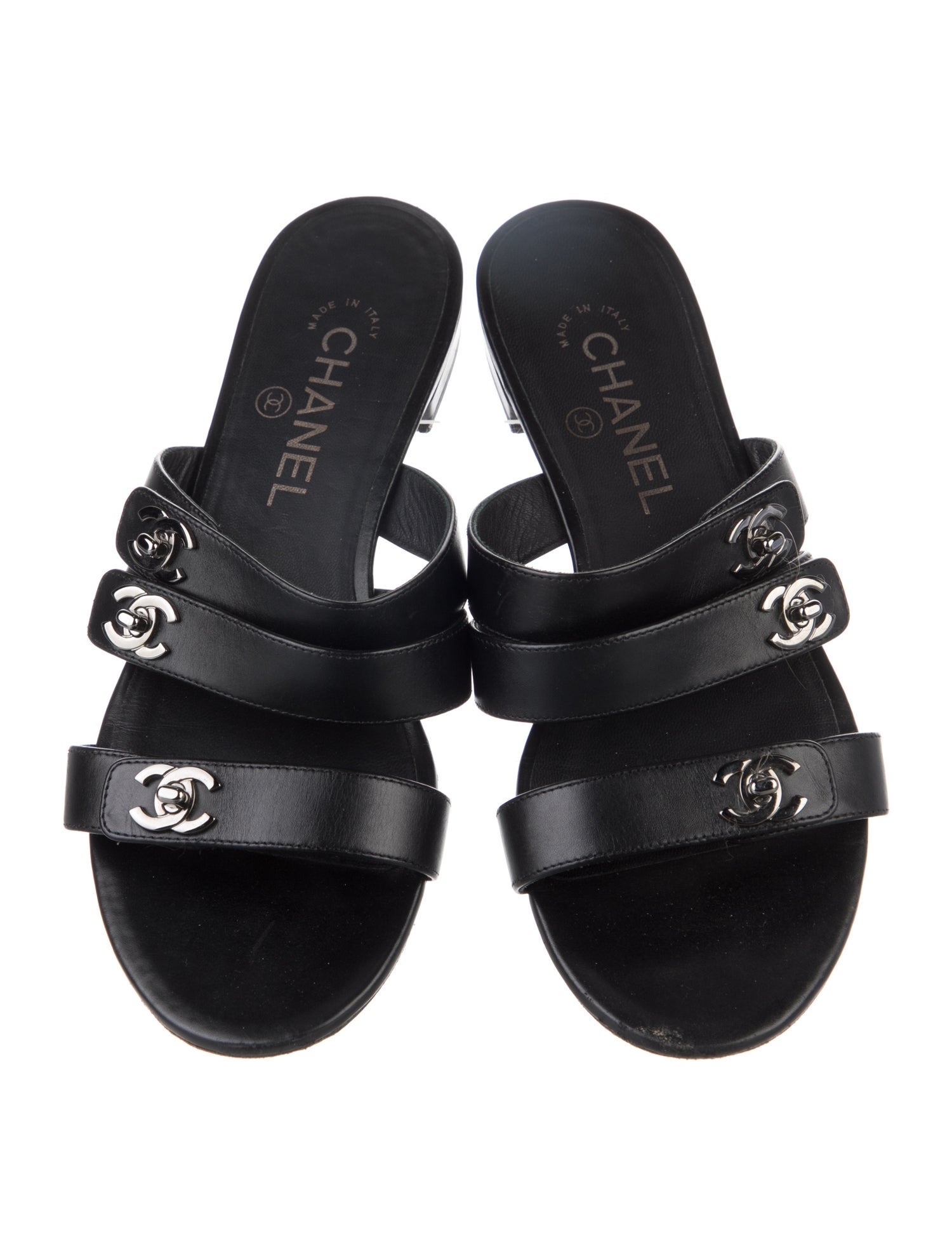 Chanel 2017 Interlocking CC Logo Slides